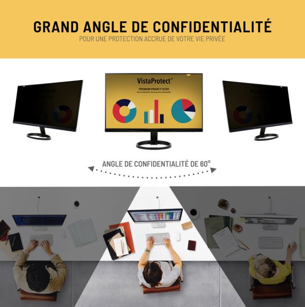 Filtre de confidentialité dédié aux moniteurs pour une meilleure  protection de vos informations des regards indiscrets_2