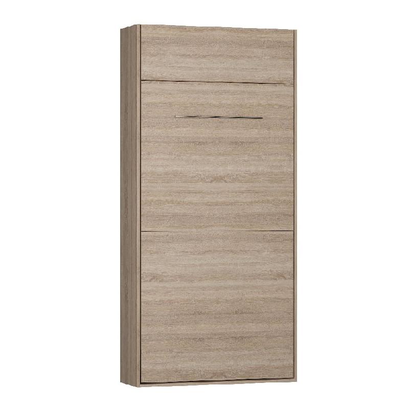 Lit escamotable Studio chêne - Couchage 90x200 cm - Ouverture assistée et pieds automatiques_2