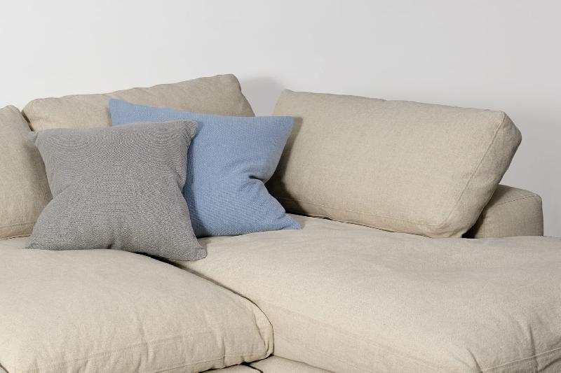 Meuble de salon Samona élégant en tissu naturel