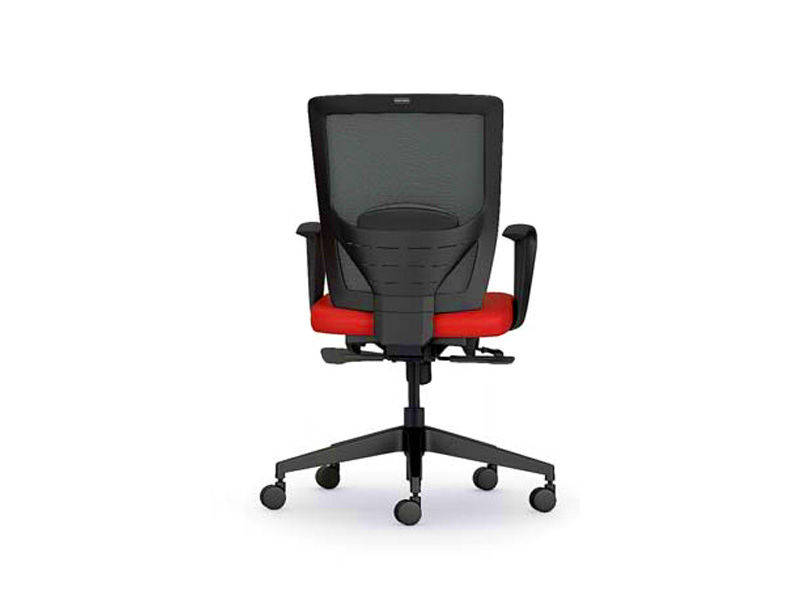 Siège de bureau Juno - tissu, couleurs variées, mécanisme synchrone et support lombaire ajustable_2