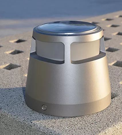 Borne lumineuse SIGMA - Éclairage public LED en aluminium thermolaqué - 0,18 m - IP66 - RGB et blanc_2