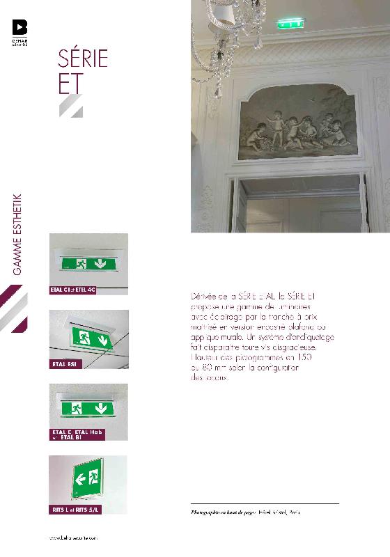 Luminaire gamme Esthetik - éclairage par la tranche - série ETAL_2
