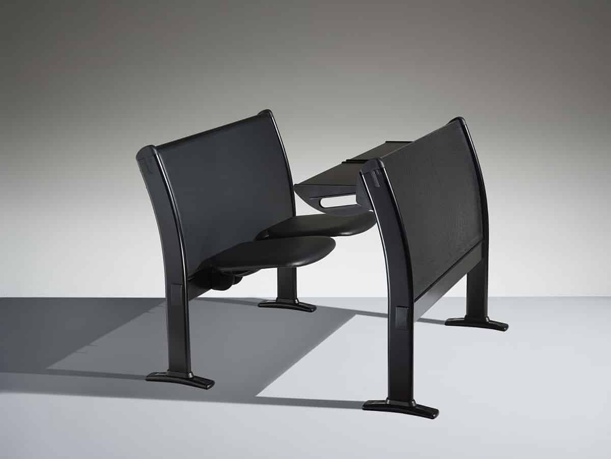 Siège d'amphithéâtre avec table modulable en rangée droite pour les universités, salles de formation - Q3000 - ATOMA_2