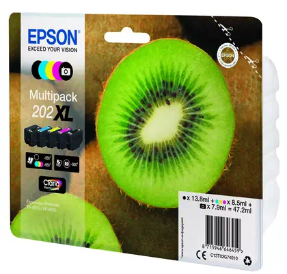 Epson Kiwi Multipack 5-colours 202XL Claria Premium Ink_2