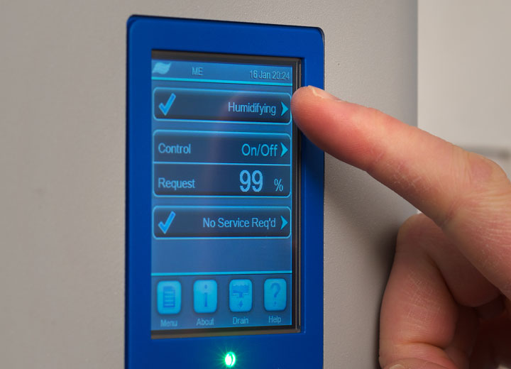 Humidificateur adiabatique à faible consommation d'énergie, montage en gaine ou CTA - Condair ME_2