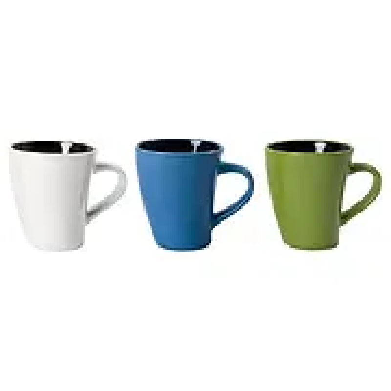 Mug modèle curve - 22 cl en céramique - Bleu, vert et blanc - Personnalisable avec marquage tampographique_2