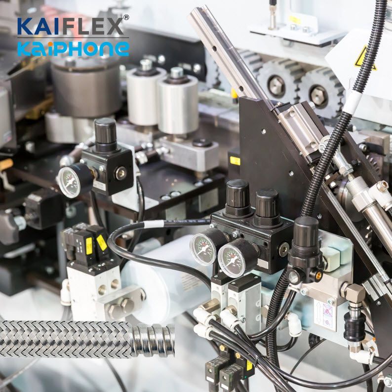 WP-S1SB - Flexible métallique Kaiflex en acier inoxydable - Serrure carrée et tressage_2