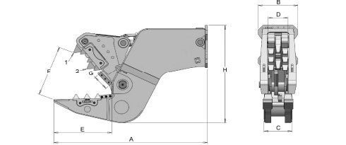 Broyeur fixe Rotar RSP 20 S - Rotar International B.V. - Haute puissance de coupe et pièces d'usure remplaçables_2