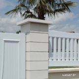 Élément de finition pour poteaux de portail Weser