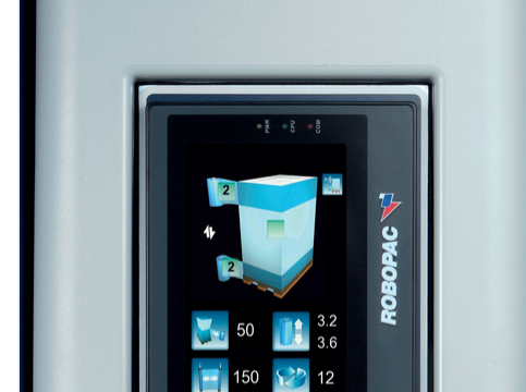 Filmeuse de palette Rotoplat - Table rotative avec contrôle Multilevel et écran tactile pour un emballage personnalisé_2