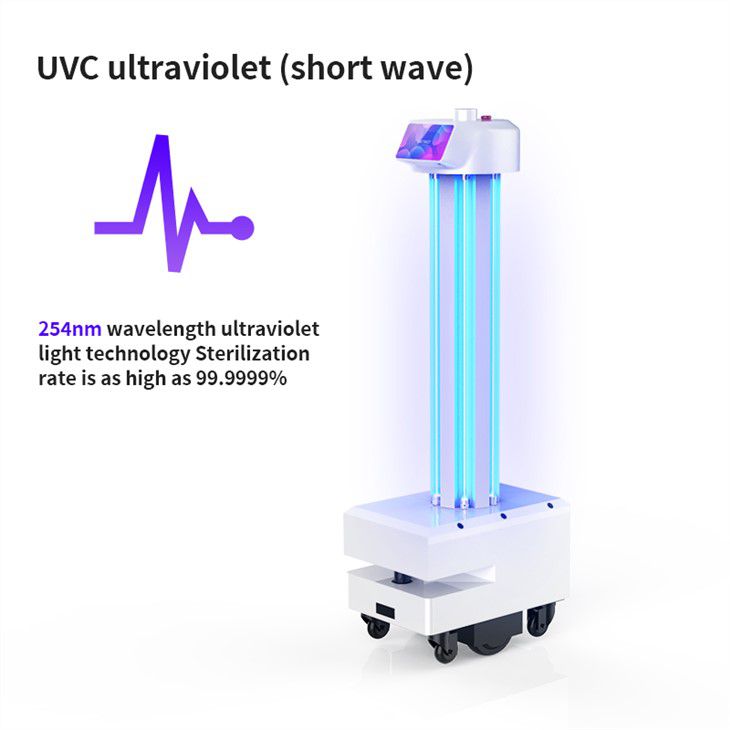 Sword No.3 - Robot de désinfection UVC autonome avec stérilisation 360° et lampe UV 180W_2