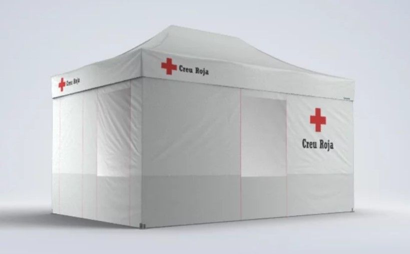 Tente de premiers secours adaptée aux opérations de sauvetage