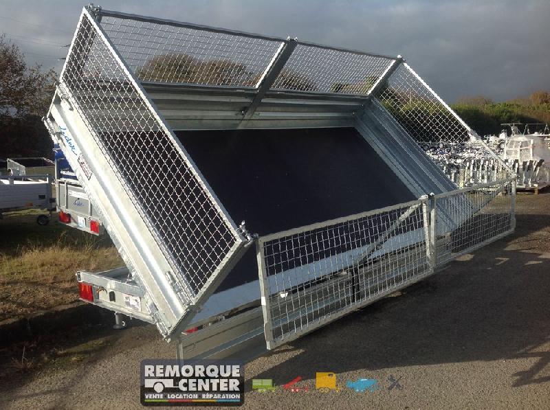 Benne Lider - PTAC 3500 Kg - 2 essieux freinés - Pompe électrique et manuelle - 400 x 190 x H35 cm - Référence PW1.2LUX_2