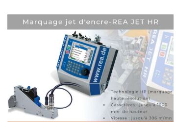 REA JET HR - Marquages à jet d'encre haute résolution sans maintenance - métal, bois, plastiques, carton, papier - Agicom_2