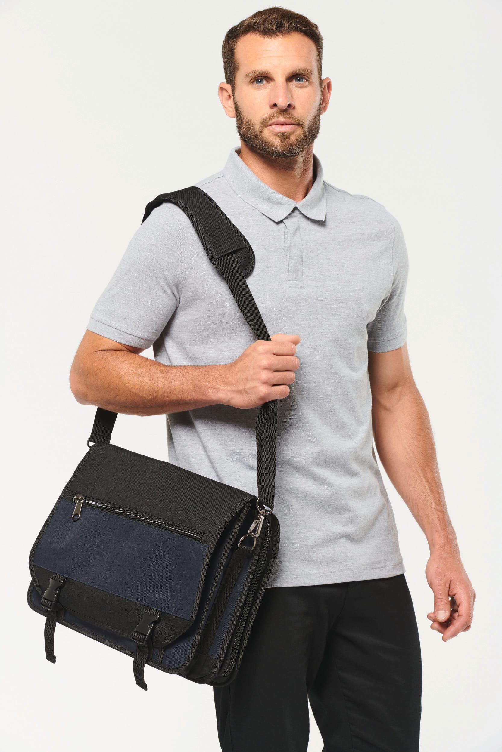 Sac à bandoulière pour outils et ordinateurs portables - Réf: WKI0401 - 100% polyester - Compartiments organisés pour outils et ordinateur 15