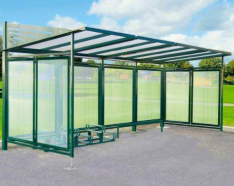 Support vélos emplacements décalés - Module de 5 ou 6 places - Structure acier - Hauteur hors sol 388 mm_2