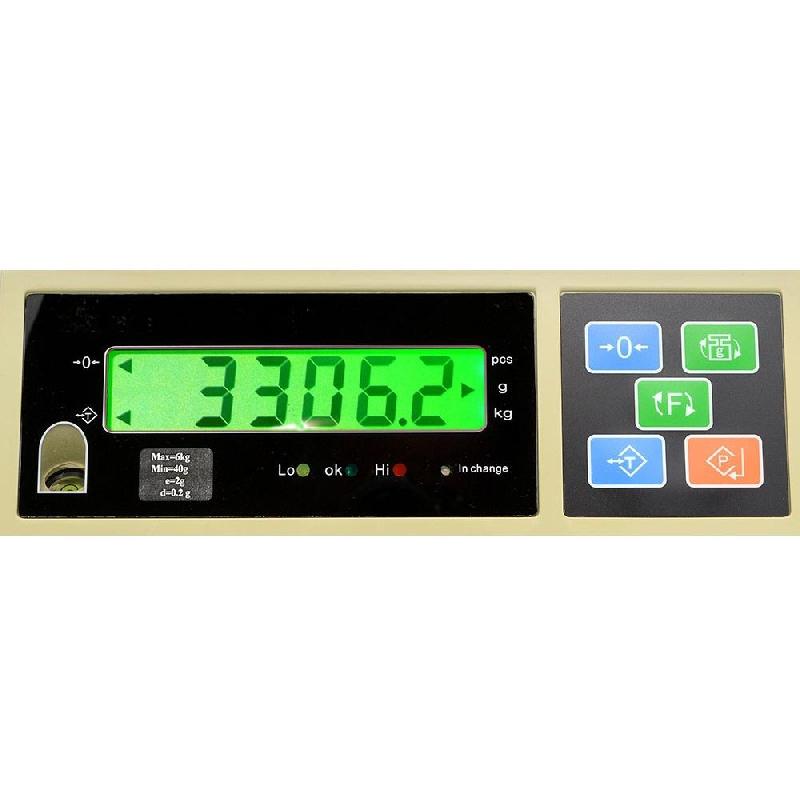 Balance industrielle de précision - 15 kg x 1 g - plateau inox 280 x 230 mm - fonctions tare, mémoire et conversion g/oz_2