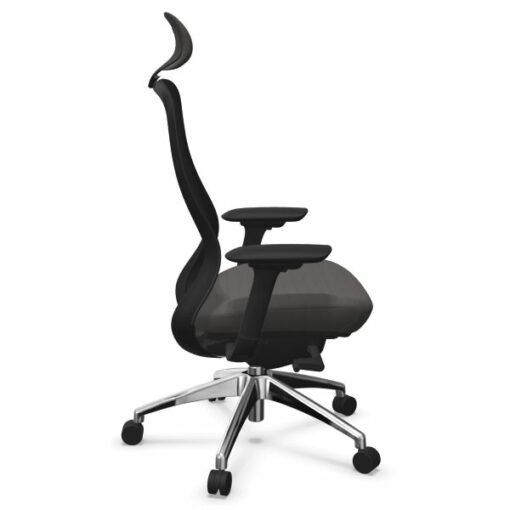 Fauteuil bureautique ergonomique - CONFORT avec têtière - neuf - mécanisme synchrone - accoudoirs 4D_2