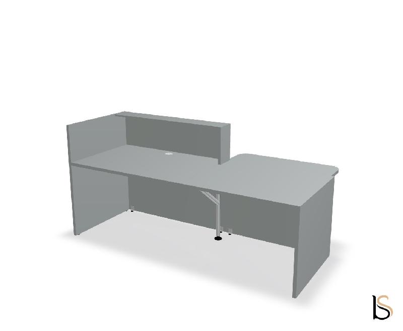 Banque d'accueil TERA avec accès PMR par MDD - 246, Gauche, Gris aluminium_3