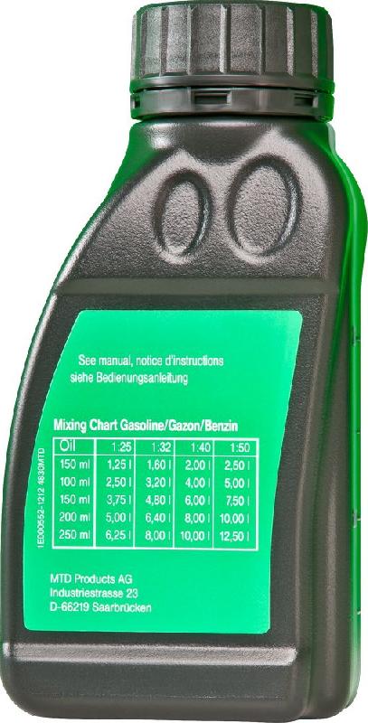 Huile semi-synthétique API-TC pour moteurs 2 temps - 250 ml_2