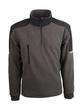 Pull de travail gris 100% polyester polaire - 340g/m² - Col montant avec fermeture à glissière_2