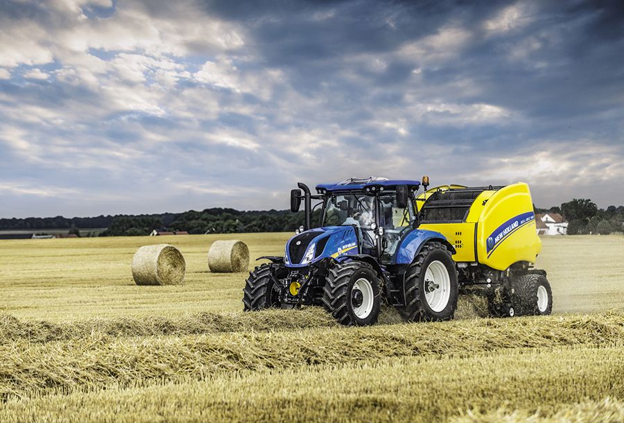 Roll-Belt 180 ActiveSweep - presse à balle ronde New Holland - diamètre 90 à 180 cm - largeur 120 cm - ramasseur 2,08 m_2
