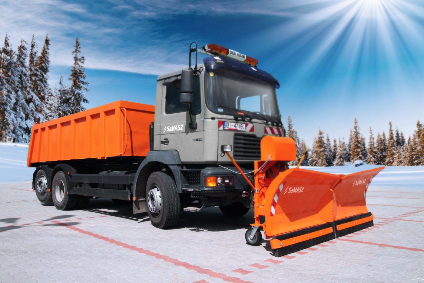 Alps Up - Lames à neige SaMASZ avec lame en caoutchouc et équipement hydraulique_2