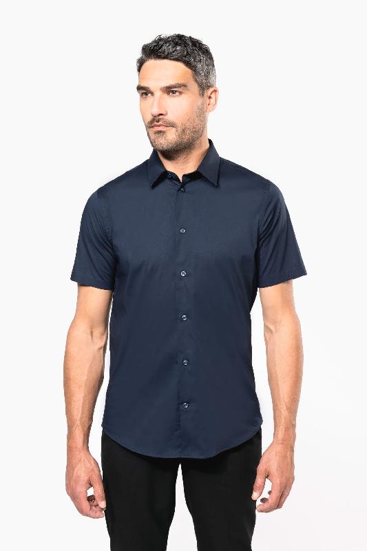 Chemise de travail manches courtes en coton/élasthanne - stretch - Réf: K531 - marque Kariban_2