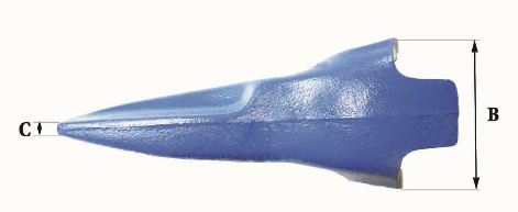 Dents de godet Fastkey FK5 PE - Références FK5 PE - Poids 4.60 Kg - Dimensions 285x107x10x7x74 mm_2