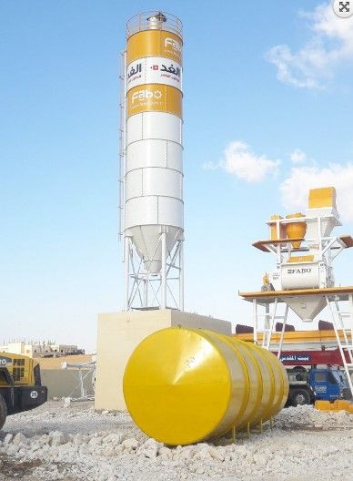 Silo de stockage de ciment ergonomique - Capacité 30 à 120 T - Fabo - Conception robuste et durable_2