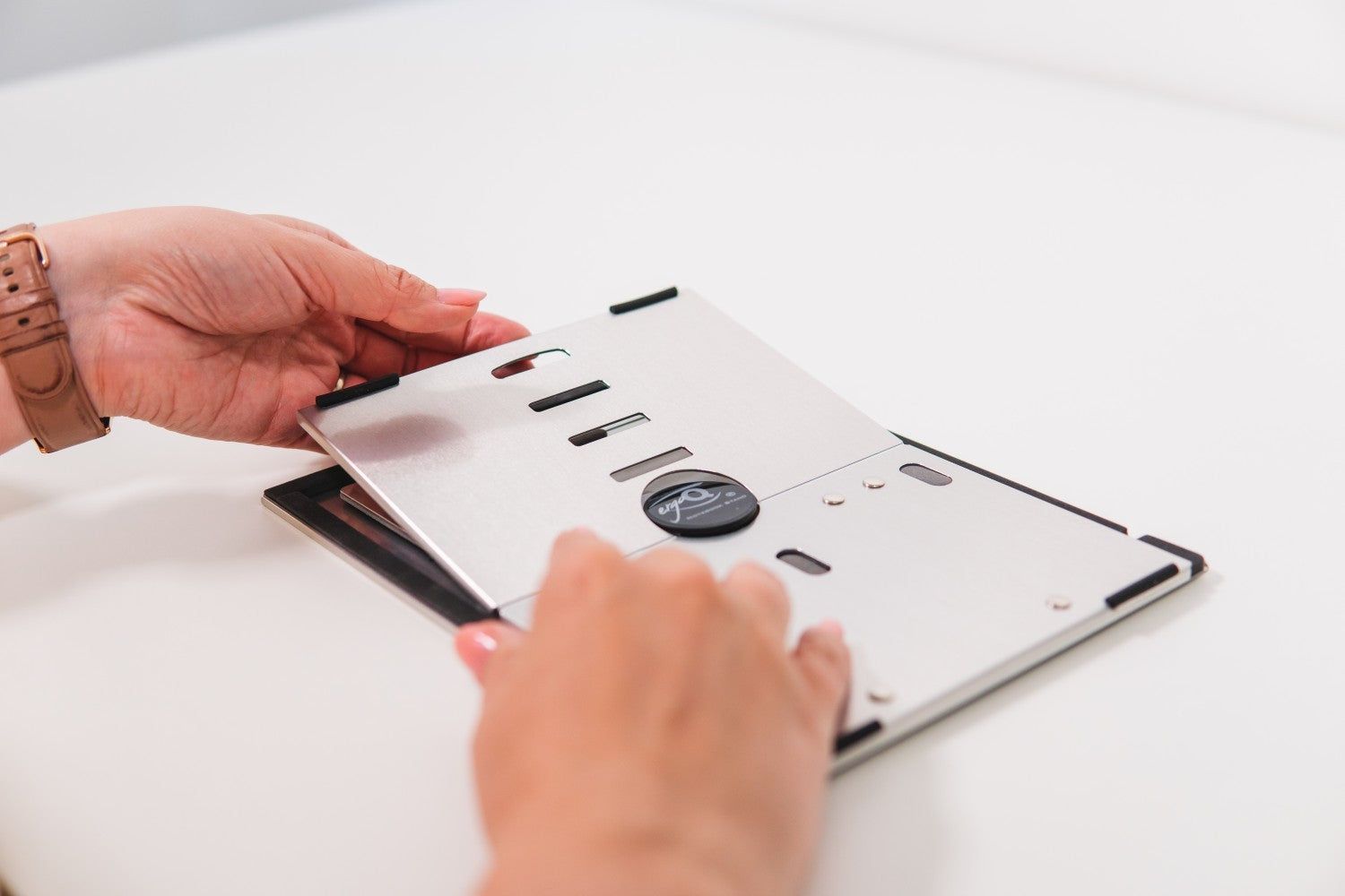 Support d'ordinateur portable de bureau - rehausseur d'écran avec réglages multiples - Garantie 2 ans_2