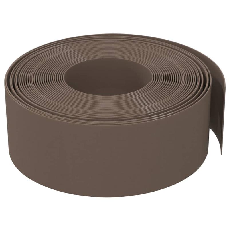 Vidaxl bordures de jardin 2 pcs marron 10 m 20 cm polyéthylène 3155460_2