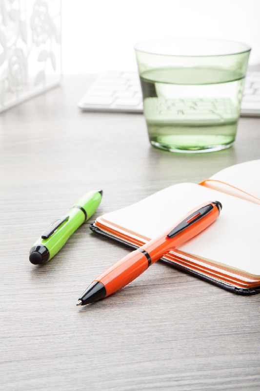 Stylo à bille stylet - plastique orange - encre bleue - 10,5 g_2