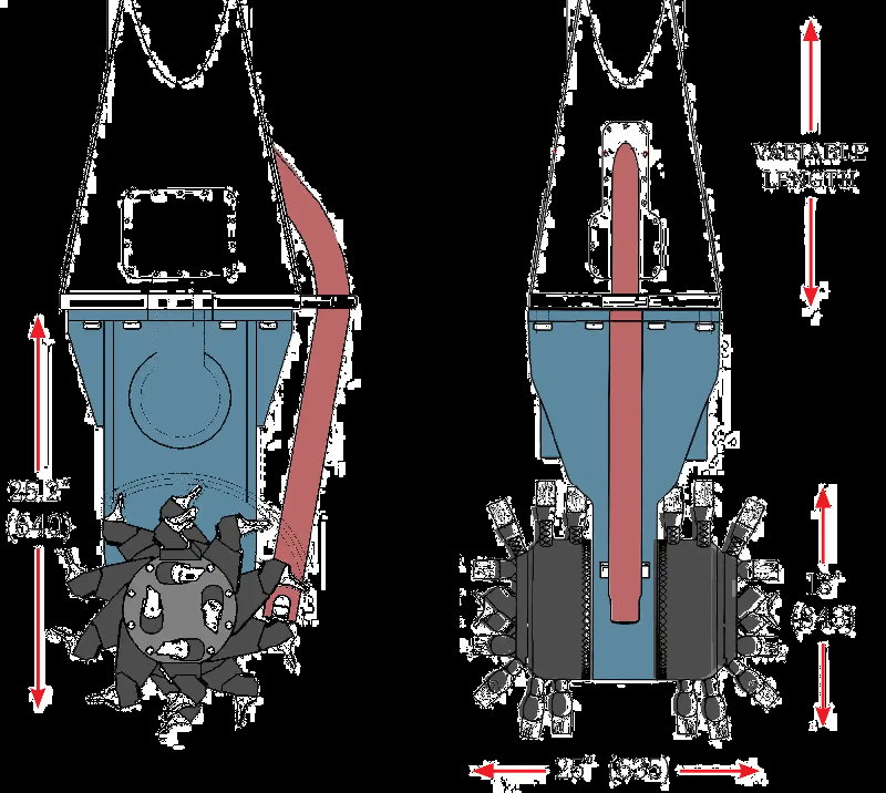 Fraise hydraulique RZ-A20 - MXR-G5 - Pelles 20-28t pour perçages industriels exigeants_2
