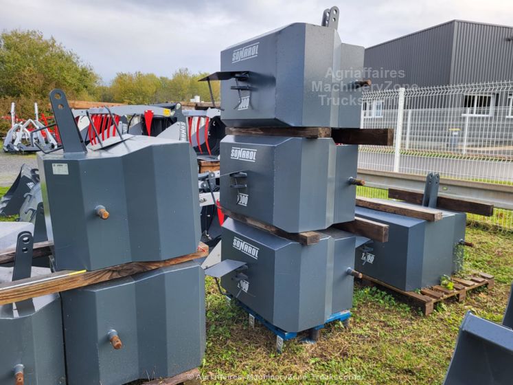 Masse de lestage Sonarol pour tracteur agricole - modèles de 600 à 1200 kg - attelage catégorie 2 et 3_2
