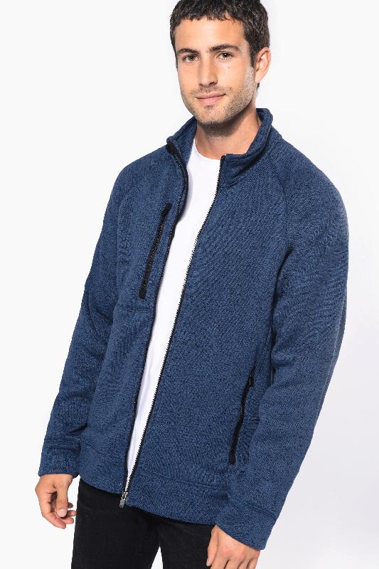 Veste zippée chinée homme - Kariban - Réf : K9106 - Douceur et chaleur - Plusieurs tailles et couleurs disponibles_2