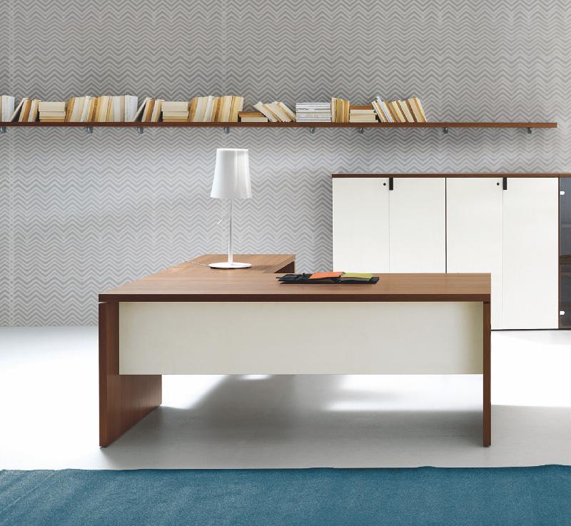 Bureau de direction style classique Lithos - Dellarovere - 190, Noyer_2