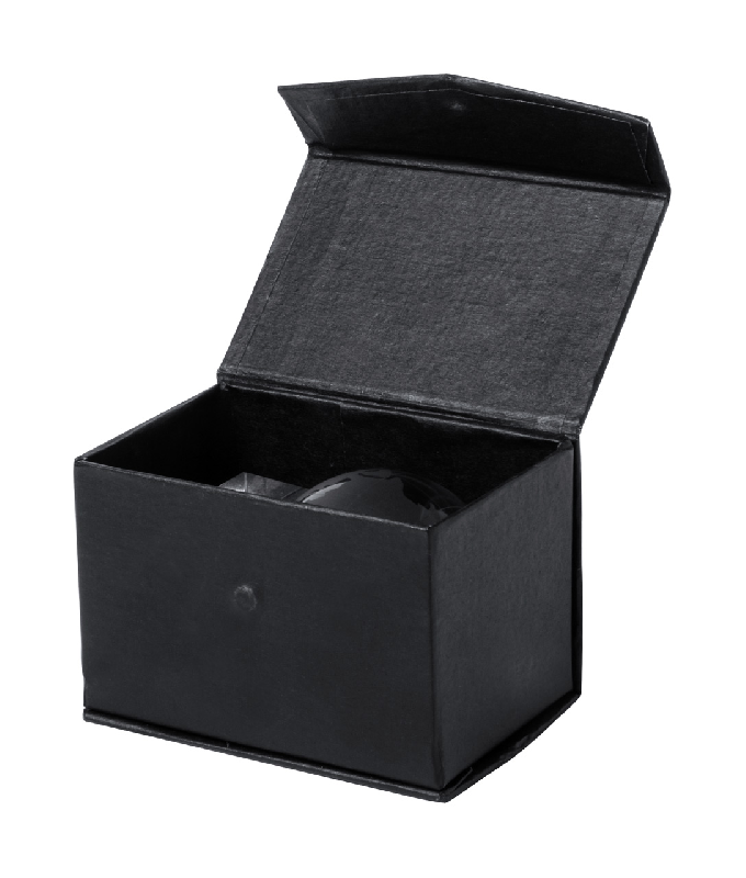 Globe en verre transparent - sur cube de verre - avec boîte cadeau magnétique - 400g_2