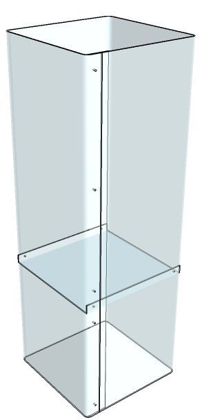 Tspc - meuble présentoir - form x.L. - hauteur totale 90 cm_2