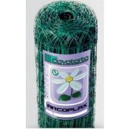 Grillage ornemental avec fils verticaux ondulés et horizontaux torsadés