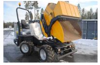 Dumper sur pneu - girabenne 1800 l - autochargeur - charge utile 3500 kg - transport et évacuation des matériaux - disponible en location_2