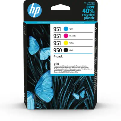 950 Pack de 4 cartouches d'encre noire/HP 951 Pack de 4 cartouches d'encre cyan/magenta/jaune authen_2