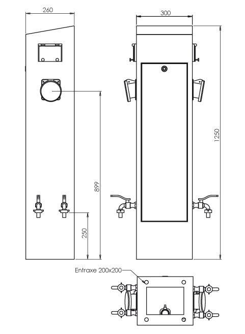 Borne marina - urbaflux - corps en tôle inox_2