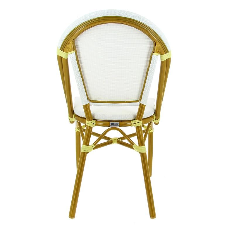 Chaise exterieure restaurant Biarritz - BLANC_2