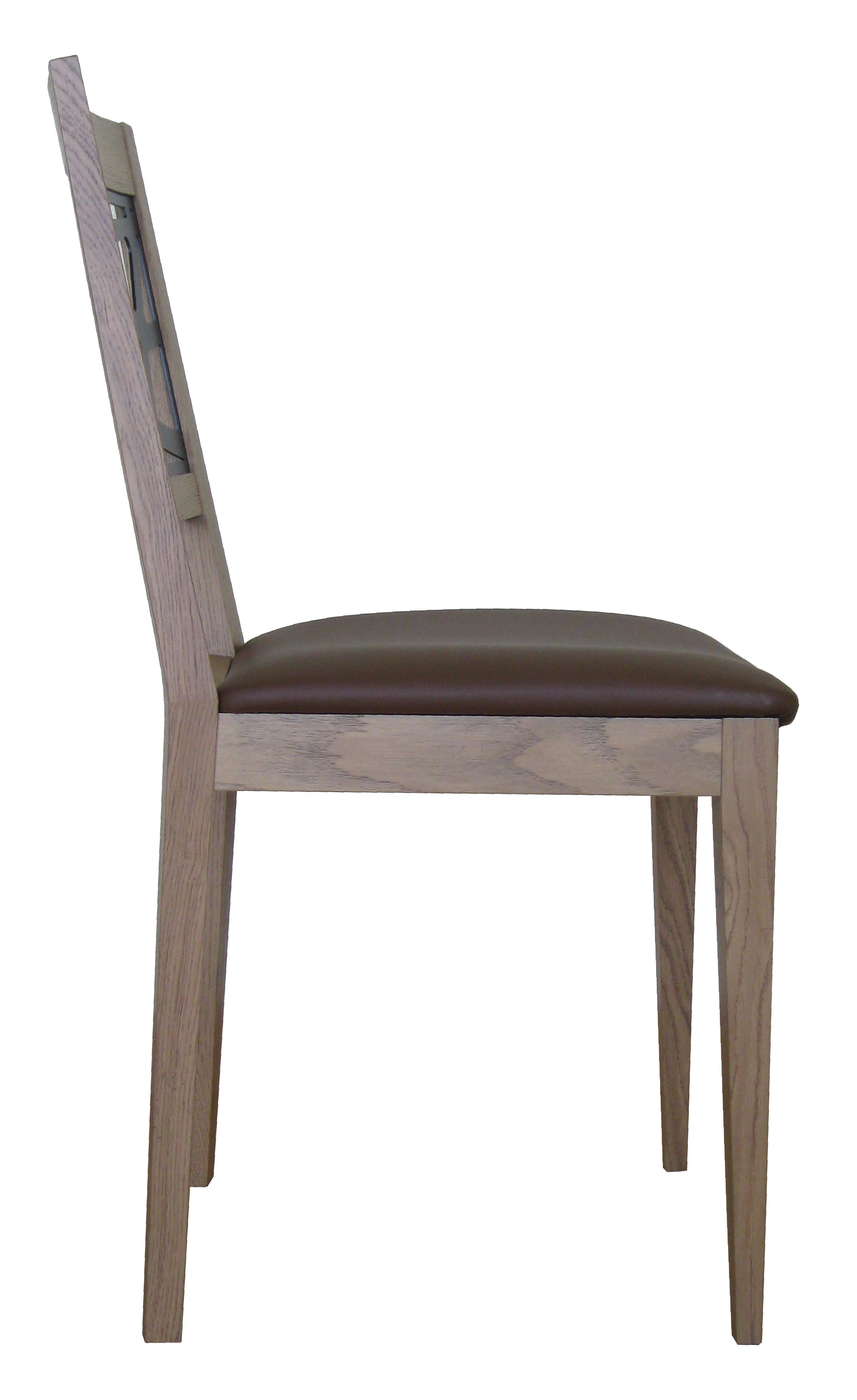 Chaise Joana en bois massif et métal - fabrication française - disponible en hêtre ou chêne avec finitions personnalisables_2
