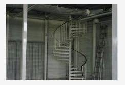 Escalier droit pour plateforme ou mezzanine industrielle ou ERP - Absices_2