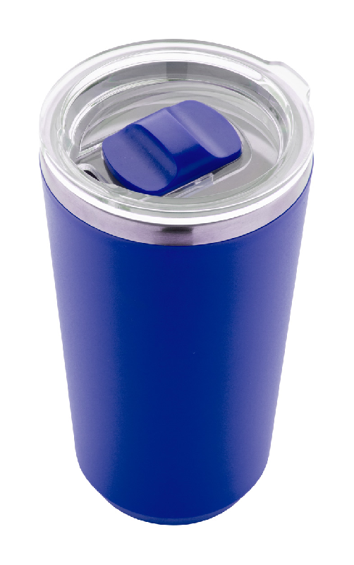 Mug thermos - isotherme en acier inoxydable à double paroi - 500 ml - couleur bleu_2