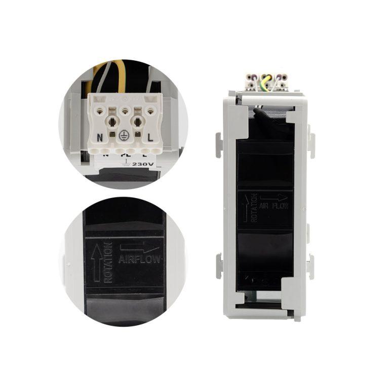 Grille 150x150 avec ventilateur 24V et filtre pour armoire électrique - LETTEL - GTA-125-VFF-24_2