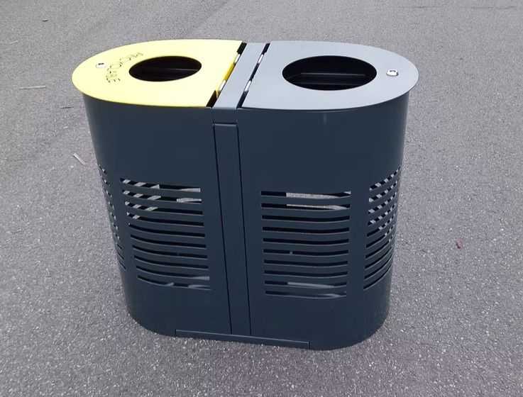 Poubelle bi-flux pour intérieure ou extérieure_2