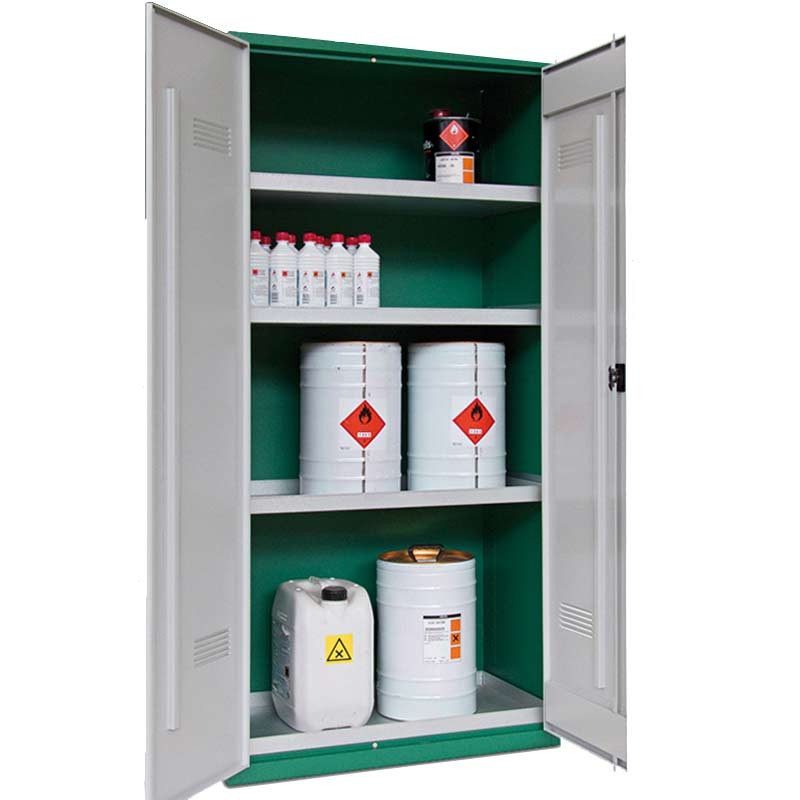 Armoire phytosanitaire grand modèle - BIE0101 - 4 bacs de rétention, acier galvanisé, 1950mm de hauteur_2